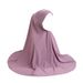Simple large solid color gauze scarf light plate Malay hood Arab hat H023_viptrois.com