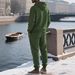 Men's Casual Hoodie & Jogger Set – Oversized Fit With Jacquard Pattern (Long Sleeve Loungewear For Spring/Fall)_viptrois.com