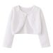 Hand Crocheted Beaded Floral Cardigan For Girls - Lightweight Korean Style Knitwear For Spring & Summer (8-16 Years)_viptrois.com