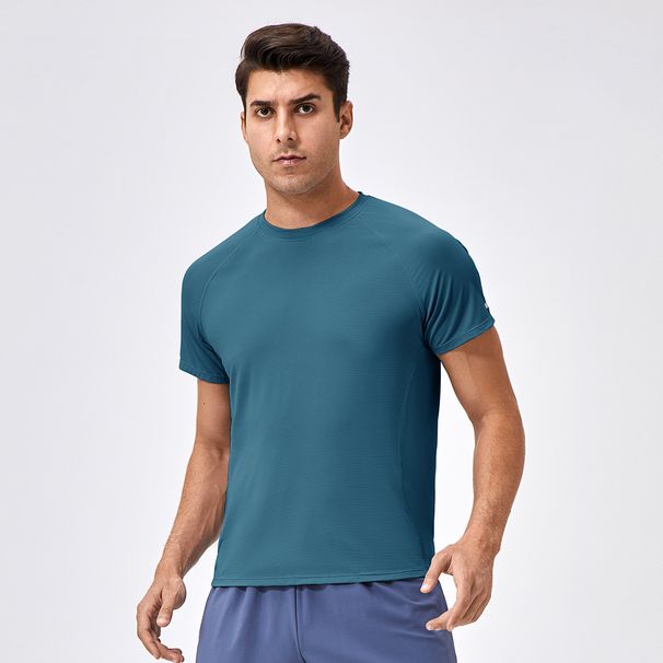Men's Clothing Men's Summer Sports Short Sleeved Reflective Quick Drying T Shirt Outdoor Loose Breathable Running Fitness Training Short Sleeved_viptrois.com