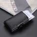 Men's Wallet Card Cases Dual Card RFID Automatic Card Holder Men's Short Double Layer Carbon Fiber Anti Theft Card Holder Magnetic Buckle Card Holder_viptrois.com