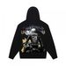 Skull Print Heavy Cotton Unisex High Street Hooded Sweatshirt Long Sleeve Fashion_viptrois.com