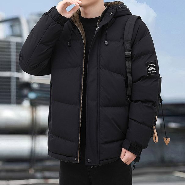 "Men's Premium Winter Padded Jacket – Thickened Cotton Loose Fit With Hood (Black/Army Green/Brick Red/Brown, M-3XL)"_viptrois.com