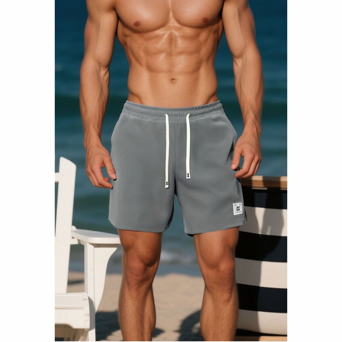 Men's Clothing Summer Corduroy Five Point Shorts Men's Corduroy Cargo Shorts – Stretchable Summer Beach Shorts With Utility Pockets_viptrois.com
