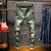 Men's Clothing Casual Pants Thin Nine Point Pants Trendy Summer Skinny Plus Size Loose Jeans_viptrois.com