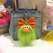 Bag Charm Cute Bow Doll Keychain Cartoon Funny Plush Schoolbag Pendant Funny Ugly Cute Doll Pendant Gift_viptrois.com