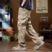 Shirt Less Apparel Cargo Summer American Style Loose Straight New Multi-Pocket Youth Men's Casual Pants_viptrois.com