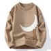 Men's Casual Knit Sweater – Winter-Ready Rabbit Wool Blend (Ribbed Hem, Crewneck Pullover, Trendy Color Options)_viptrois.com