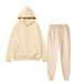 Men's Clothing Men's Solid Color Sportswear Suits Fashionable Casual Autumn And Winter Warm Hooded Cardigan Sweatshirt + Sweatpants_viptrois.com