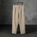 Men's Lightweight Straight Fit Dress Pants - Summer Breathable Polyester Trousers With Wrinkle-Free Technology (Black, Charcoal, Beige, Khaki, Brown)_viptrois.com