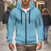 Loose Large Size Men's Trendy Innovative Multi Pocket Zipper Cardigan Sweatshirt Jacket Hoodie_viptrois.com