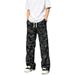 Men's Clothing Men's Camouflage Pants Summer Style Pleated Military Work Casual Long Straight Leg Drape For Formal & Casual_viptrois.com