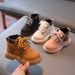 Child's shoes Autumn and winter new children's shoes Girls baby boots Small yellow boots boys casual ankle boots_viptrois.com