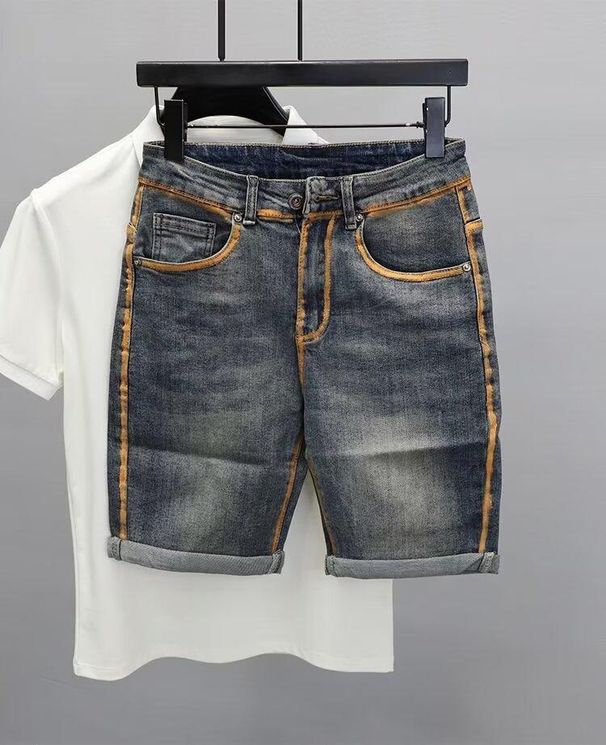 Men's Clothing Denim Shorts Men's Summer American Loose Pants Baita Casual Shorts Control_viptrois.com