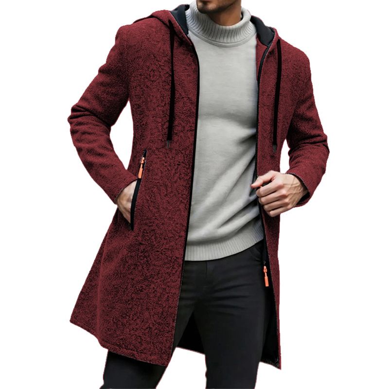 Herbst Männer Zipper Hoodies Langarm Sweatshirts Für Männer Im Freien Warme Mit Kapuze Streetwear Herren Oversize Winter Top Jacke Mantel_viptrois.com