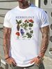 Herbology Plants Short Sleeve T-Shirt Homme Stylish Streetwear Breathable Unisex Casual Comfortable Designer Clothes Slightly_viptrois.com