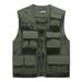 Men's Tactical Vest Sleeveless Jacket – Multi-Pocket Streetwear Utility Vest With Detachable Hood (M-7XL, Black/Red/Khaki/Army Green/Navy/Orange)_viptrois.com