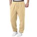 Men's Straight Leg Sweatpants – Autumn/Winter Casual Loose Fit, Comfortable & Stylish (Black/Gray/Green/Blue/White/Navy/Camel, S-3XL)_viptrois.com
