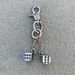 Solid Metal Dice Keychain - Premium Luxury Keyring With Vintage & Post-Apocalyptic Style For Bags, Backpacks & Accessories (Multiple Color Options)_viptrois.com