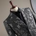 Men's Clothing autumn floral suit jacket men's suit business casual textured suit gray men's new dress banquet_viptrois.com