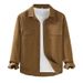 Workwear Casual Solid Color Cotton Long Sleeved Shirt For Men, Youth, Urban Fashion, Handsome Shirt For Men_viptrois.com