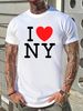 I Love NY Love New York Heart Love NY New York Love NYC Unisex T-Shirt Graphic Versatile Streetwear Soft Slightly Fashion Top For Everyday Wear_viptrois.com