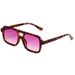 Men's Retro Square Frame Sunglasses - Double Beam Design With UV400 Protection & Ocean Lens (Trendy Multi-Color Options)_viptrois.com