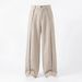 High-End Pleated Flow Dress Pants Spring Summer Retro Trendy Loose Fit Versatile Wide Leg Casual Style For Men And Women_viptrois.com
