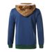 2026 Autumn And Winter New Men's Jacket, Hooded Antler Print Color Matching Sweater_viptrois.com