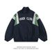 American Retro Street Splicing Stand-up Collar Jacket For Men And Women 2026 Spring New Vintage Sports Top_viptrois.com