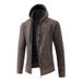 Loom Cross-Border Winter Hooded Foreign Trade Simple Long-Sleeve Knitted Sweater Jacket European And American Youth_viptrois.com