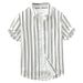 Men's Clothing Short Sleeved Shirt Men's Hong Kong Style Loose Literary Trend All Match Casual Short Sleeved Shirt One Piece Drop Shipping_viptrois.com