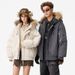 Men's Clothing Streetwear Hooded Down Jacket With Fox Fur Collar, 650+ Fill Power White Duck Feather, Oversized Fit, Windproof Winter Coat_viptrois.com