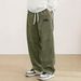 Men's Autumn New Comfortable Long Pants Loose Logo Corduroy Fabric Casual Pants_viptrois.com