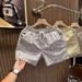 Men's Sporty Casual Shorts New Style Versatile Camouflage Khaki Three Point Four Point Summer Trendy Beach Pants_viptrois.com