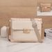Women's Fashion Trend Straw Bag Chain Shoulder New Style Bag Women's Bag Simple Solid Color Messenger Bag Small Square Bag_viptrois.com