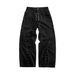 Retro Hip Hop Jeans – Distressed Denim Pants With Studded Details & Drawstring Waist, Loose Straight-Leg Unisex Style_viptrois.com