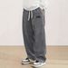 Men's Autumn New Comfortable Long Pants Loose Logo Corduroy Fabric Casual Pants_viptrois.com
