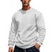 Men's Clothing Americana Corduroy Patchwork Crew Neck Sweatshirt Black Gray High Street Style Casual Autumn/Winter_viptrois.com