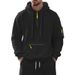 Europe, America, Autumn And Winter Fleece Sweater Hooded Men's Pullover Sports And Leisure Heavy Sweater Jacket Men_viptrois.com