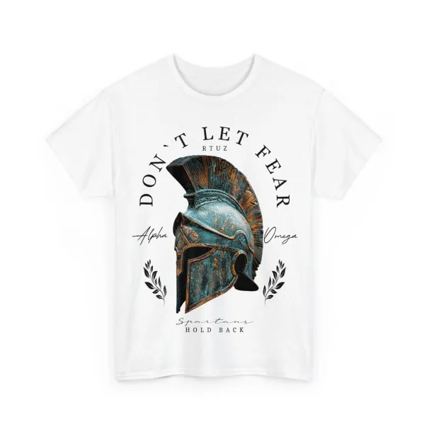 Greek Sparta Helmet Warrior Soldier Back Print Spartan T-Shirt Mens Womens Tees Top_viptrois.com
