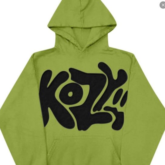 koz Korean Style Autumn Winter New Cartoon Dog Versatile Personality Printed Hoodie Sweatshirt_viptrois.com