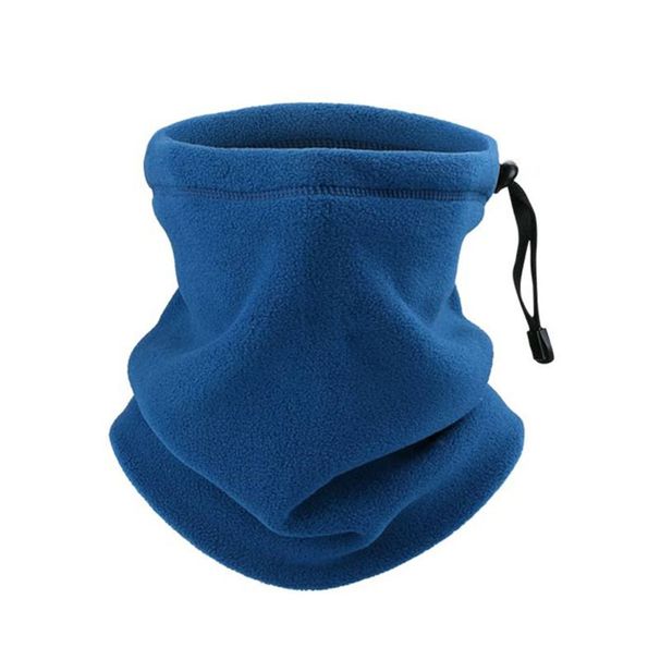 SportLife Soft Warmer Gaiter Solid Color Drawstring Design Fleece Neck Gear For Cycg_viptrois.com