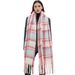 Unisex Looped yarn thickened plaid scarf shawl_viptrois.com