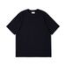 2025 European And American Cross-Border Clothing Spring Summer Round Neck Short Sleeve Loose 240g Pure Cotton_viptrois.com