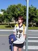 American-style V-neck Sports Short-sleeve T-shirt , Loose Fit For Summer , Color-blocking Mesh Jersey Style,_viptrois.com