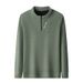Pure Pure 2025 Autumn Winter New For Middle-aged Dads, Pullover Zipper Collar, Versatile Fleece-lined Men's Sweatshirt_viptrois.com