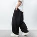 Men's Clothing Men's Spring And Summer New Loose Drape Slightly Tapered Bloomers Split Designtrousers_viptrois.com