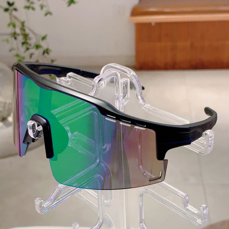 KAMMPT Übergroße Sport-Sonnenbrille Für Herren, 2024, Neu In Punk-Spiegel, Outdoor-Skibrille, Trendige, Umwickelte, Runde Anti-UV-Reitbrille_viptrois.com
