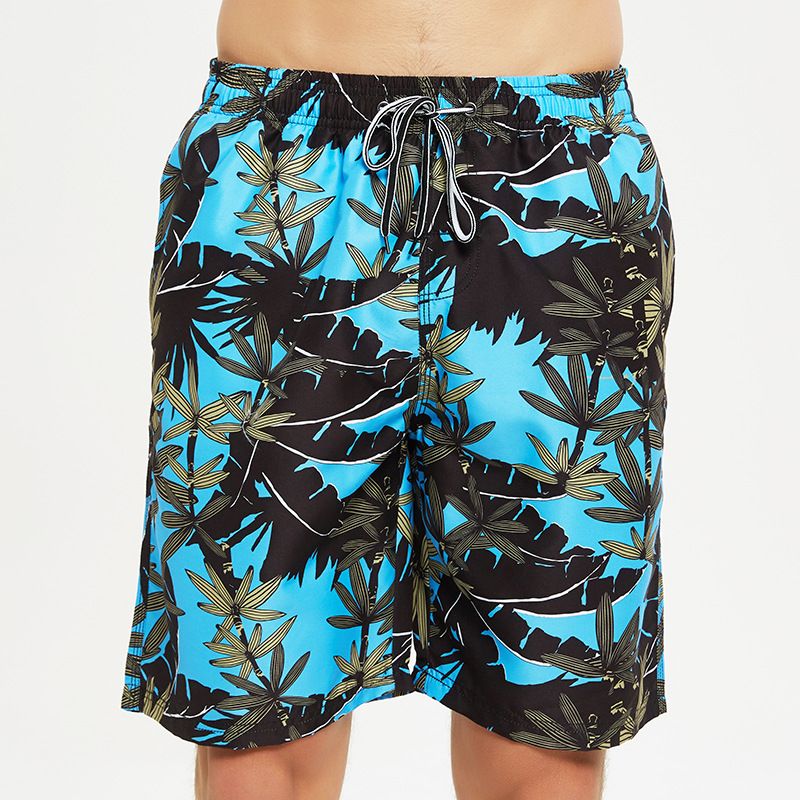 Couple Summer Loose Plus Size Quick-Dry Men's Casual Beach Floral Trendy Large Shorts_viptrois.com